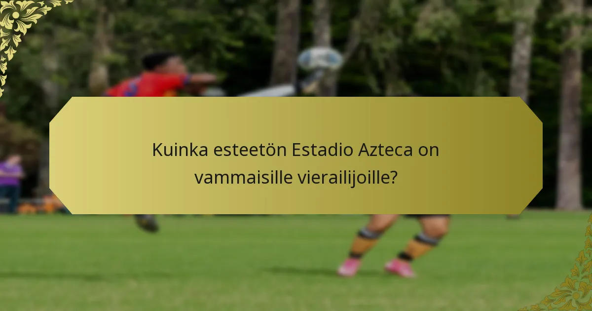 Millaisia palveluja Estadio Aztecassa on tarjolla?