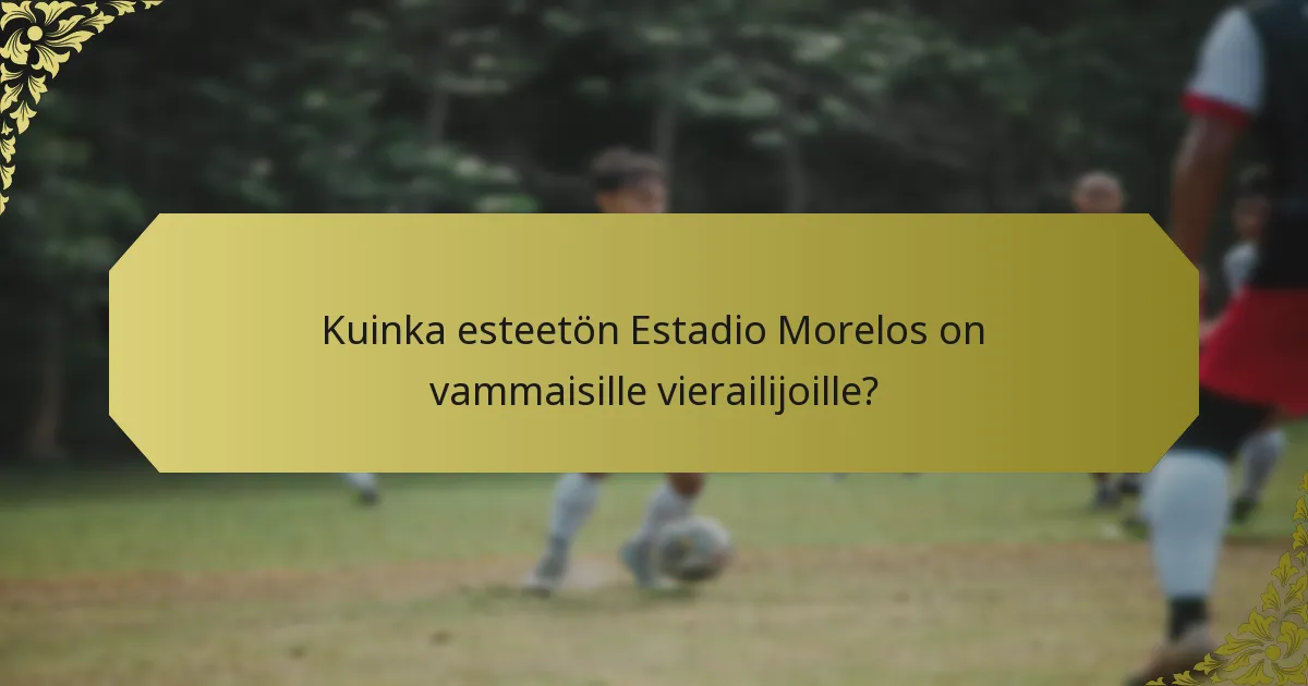 Mitä mukavuuksia Estadio Morelosissa on tarjolla?