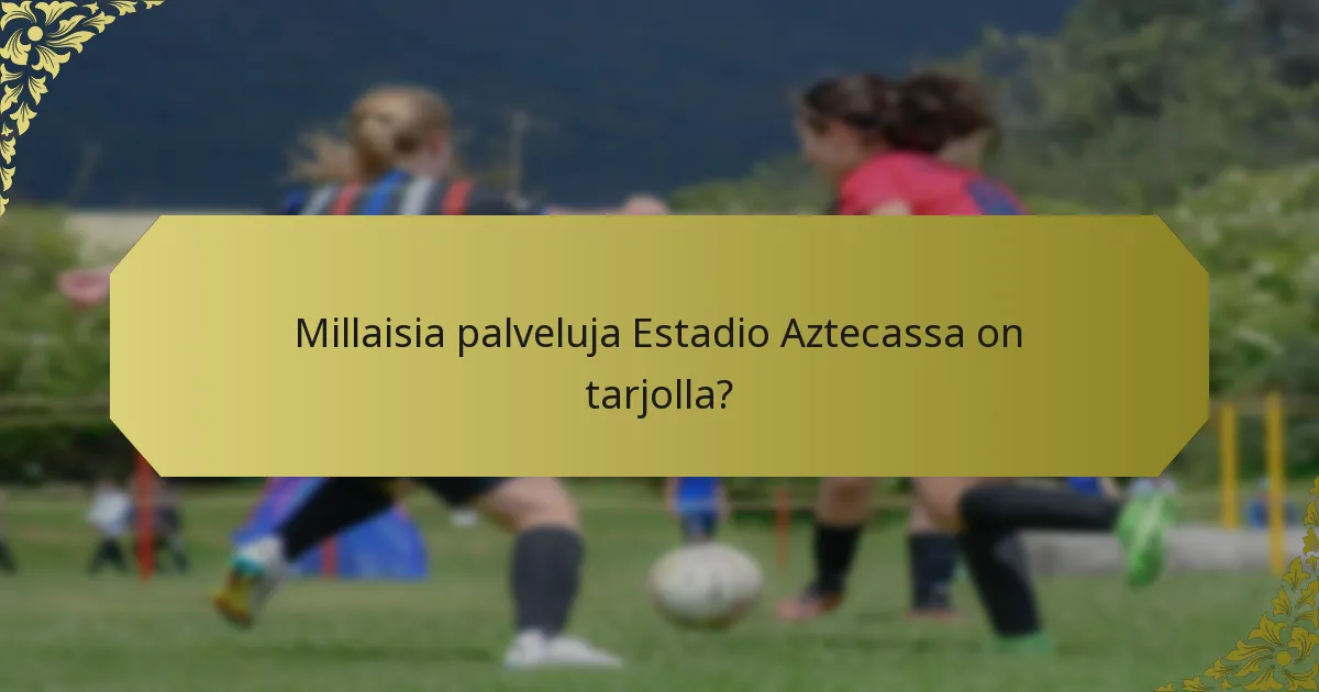 Kuinka esteetön Estadio Azteca on vammaisille vierailijoille?