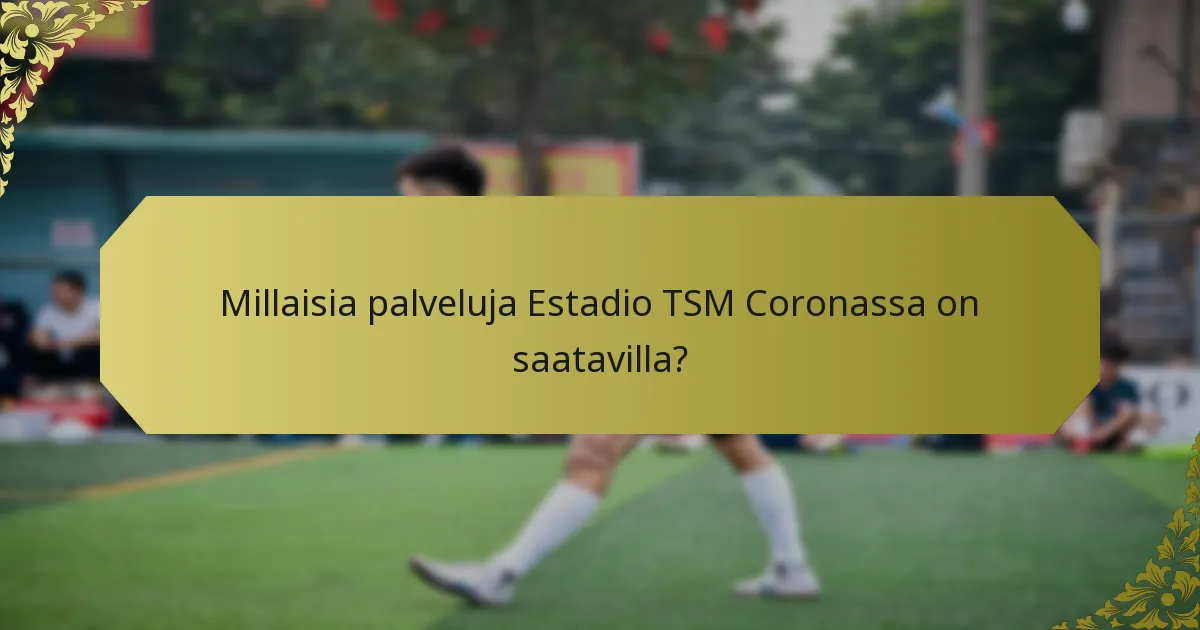 Kuinka esteetön Estadio TSM Corona on vieraileville henkilöille, joilla on liikuntarajoitteita?
