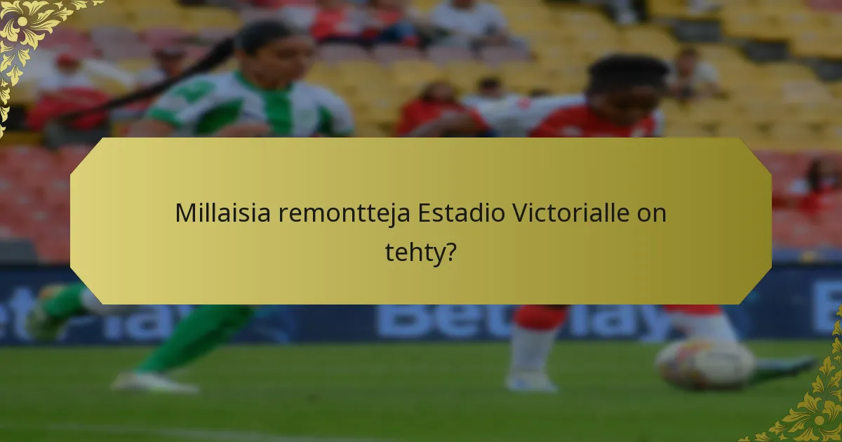 Kuinka Estadio Victoria vertautuu muihin stadioneihin?