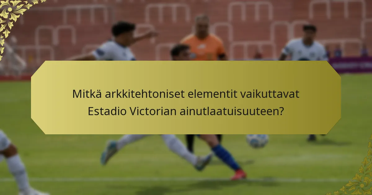 Kuinka istumajärjestely on organisoitu Estadio Victoriassa?