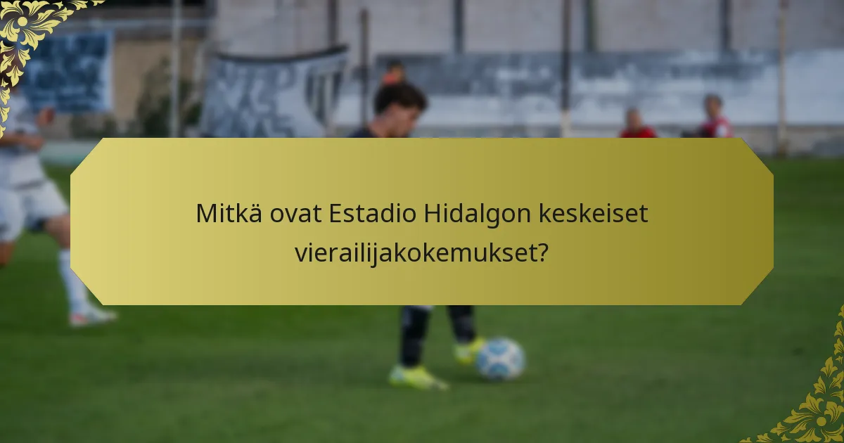 Kuinka vierailijakokemukset vertautuvat eri tapahtumien välillä?